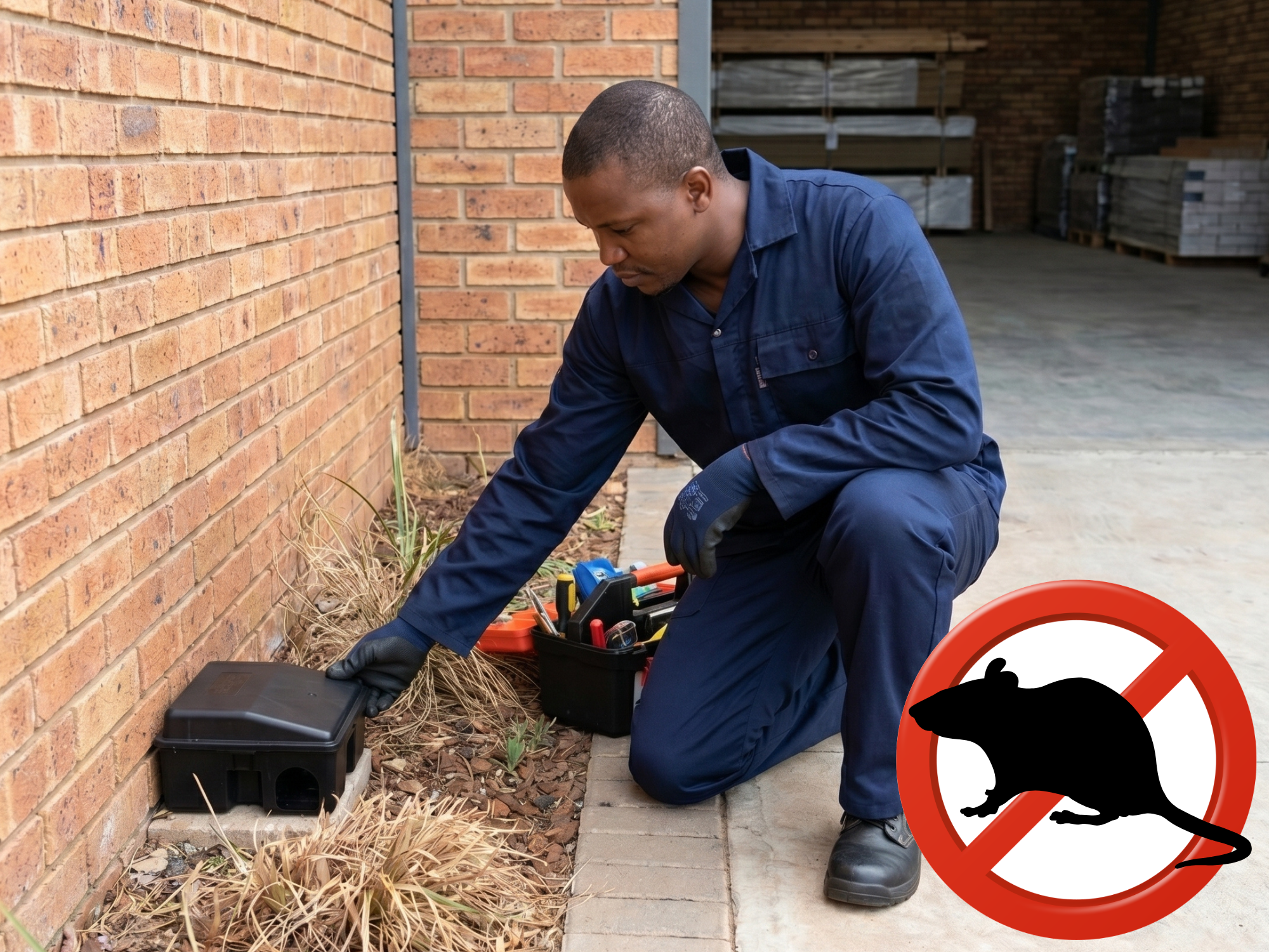Professional rodent bait station and monitoring equipment